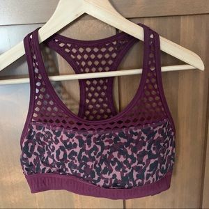PINK VS Ultimate maroon sports bra